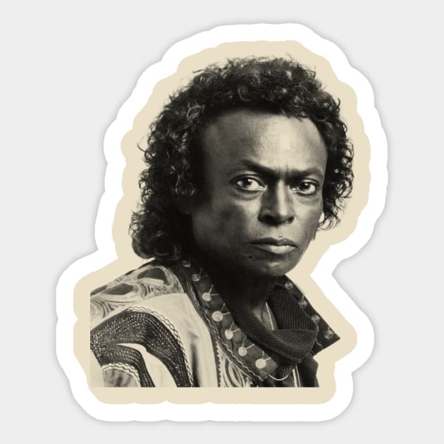 miles davis Sticker by rika marleni